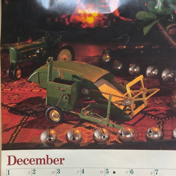 Vtg John Deere Toy Calendar 1991 Playthings Past Main Equipment Inc 19.5 x 12 - Picture 3 of 6